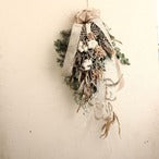 スノースワッグ「雪降るクリスマススワッグ」SWAG Lサイズ クリスマスギフト クリスマススワッグ スノー仕様