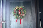 フレッシュリース「KALIANgのオーセンティックなクリスマスリース カウル入り」Wreath Lサイズ クリスマスギフト トラッドスタイル 赤 緑å