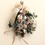 スノースワッグ「雪降るクリスマススワッグ」SWAG Mサイズ クリスマスギフト クリスマススワッグ スノー仕様