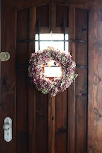 ドライフラワーリース「ドライフラワー紅葉ミナヅキのレッド系リース」ドライ リース お祝い ギフト