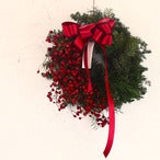 クリスマスリース「赤い実のクリスマスリース」Wreath Sサイズ クリスマスギフト  クリスマスリース