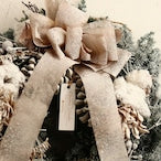 スノーリース「雪降るクリスマスリース」Wreath Lサイズ クリスマスギフト  クリスマスリース  スノー仕様