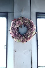 ドライフラワーリース「ドライフラワー紅葉ミナヅキのレッド系リース」ドライ リース お祝い ギフト