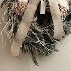 スノーリース「雪降るクリスマスリース」Wreath Lサイズ クリスマスギフト  クリスマスリース  スノー仕様